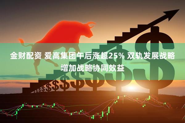 金财配资 爱高集团午后涨超25% 双轨发展战略增加战略协同效益